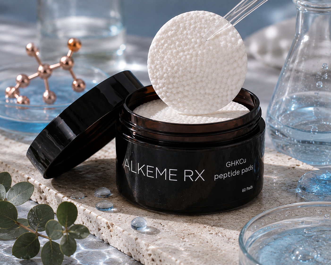 Ghkcu peptide pads